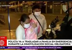Coronavirus en Perú: Policías trasladan a familia a centro médico durante aislamiento social