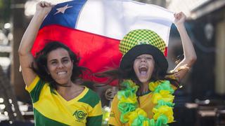 Brasil vs. Chile: amor y amistad entre hinchas sudamericanos