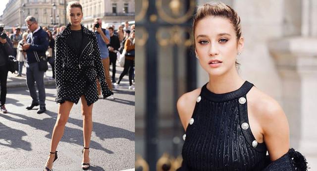 La famosa actriz de 'Élite' y 'La Casa de Papel' llegó a la Semana de la Moda de París para asistir al front row del desfile de Balmain. En esta galería, descubre los detalles de su look. (Fotos: Instagram/ @sharonlopez, @jaimariaupdates)