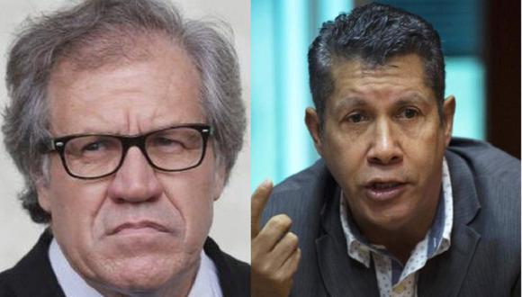 Luis Almagro, jefe de la OEA, y Henri Falcón, candidato a la presidencia de Venezuela. (Foto: Agencias)