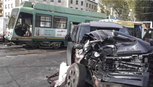Immobile sufre fuerte accidente automovilístico junto a sus hijas: chocó con un tranvía en Roma | Foto: difusión