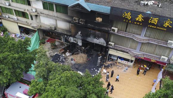 China: Detienen a principal sospechoso de incendio que mató a 18 en un karaoke. (Foto: AP)