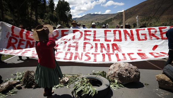 Las protestas en Puno comenzaron en diciembre del 2022. A inicios del 2023, cientos de puneños viajaron a Lima para manifestarse contra el Gobierno y el Congreso. (Hugo Curotto / Archivo)