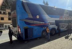 Huarochirí: Ómnibus queda varado en el distrito de San Mateo tras falla mecánica