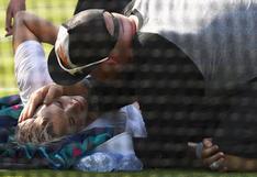 Mattek-Sands sufrió terrible lesión en la rodilla durante juego en Wimbledon