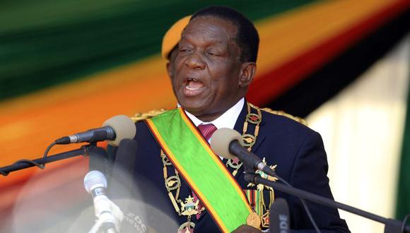 Emmerson Mnangagwa jura cargo como presidente de Zimbabue. (Foto: AP)