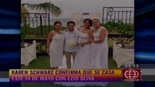 Karen Schwarz y Ezio Oliva se casarán este 14 de mayo [VIDEO]