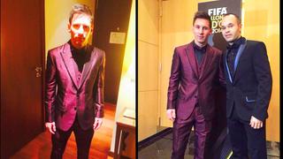 Lionel Messi volvió a lucir traje llamativo en el Balón de Oro