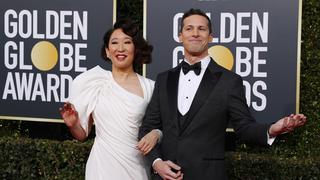 Globos de Oro: Sandra Oh y Andy Samberg desfilaron juntos en la alfombra roja