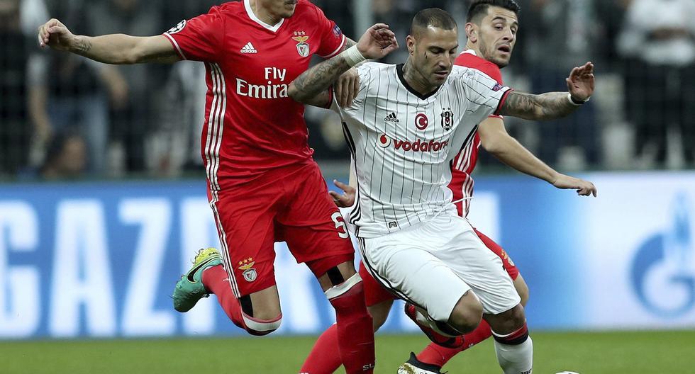 Benfica sin André Carrillo igualó con Besiktas por el Grupo B de la Champions League. (Foto: EFE)
