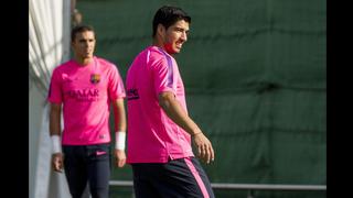 El primer entrenamiento de Luis Suárez en el Barcelona en fotos
