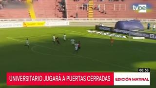 'U' volverá a jugar sin público en el fútbol peruano