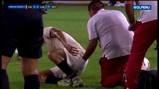 Universitario vs. Cerro Largo: Rafael Guarderas pidió su cambio por lesión y es duda para la Copa Libertadores [VIDEO]