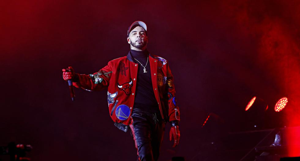 Anuel AA se presentó el último sábado en el Arena Perú como parte de su gira “Las leyendas nunca mueren”. (Foto: César Bueno para El Comercio)