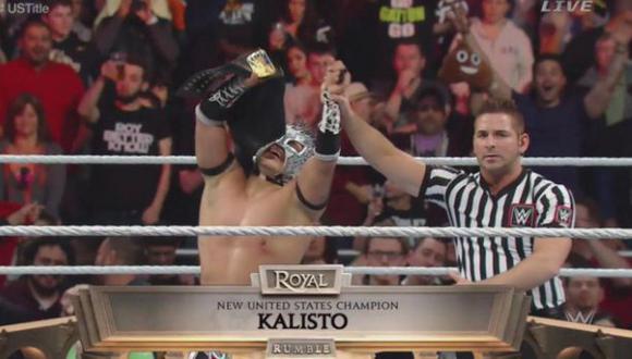 Kalisto venció a Alberto del Río en Royal Rumble 2016 [VIDEO]