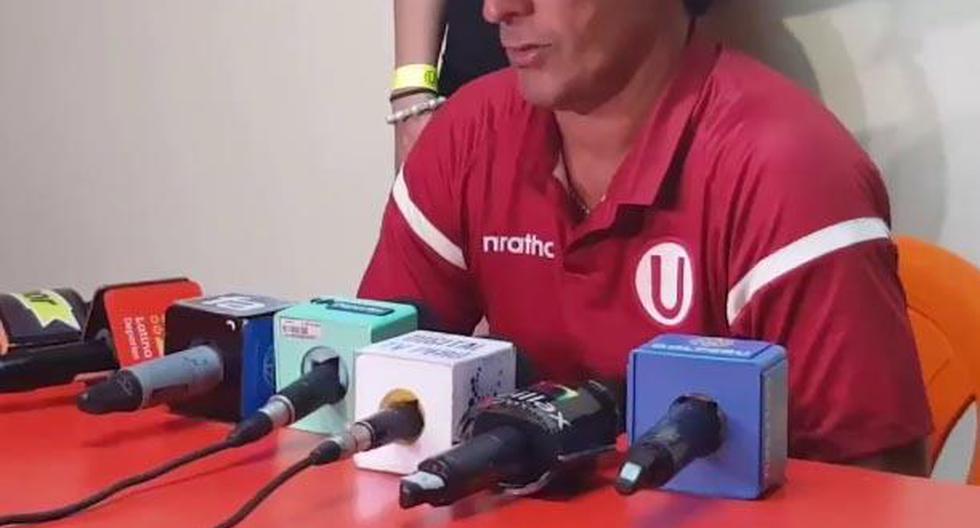 Pedro Troglio habló en conferencia de prensa tras el empate de Universitario con Independiente de Medellín.