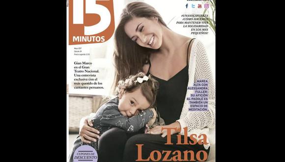 Tilsa Lozano en tierna sesión fotográfica con su hija Valentina