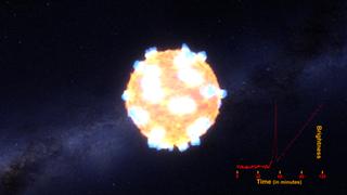 Observan por primera vez una onda de choque de una supernova