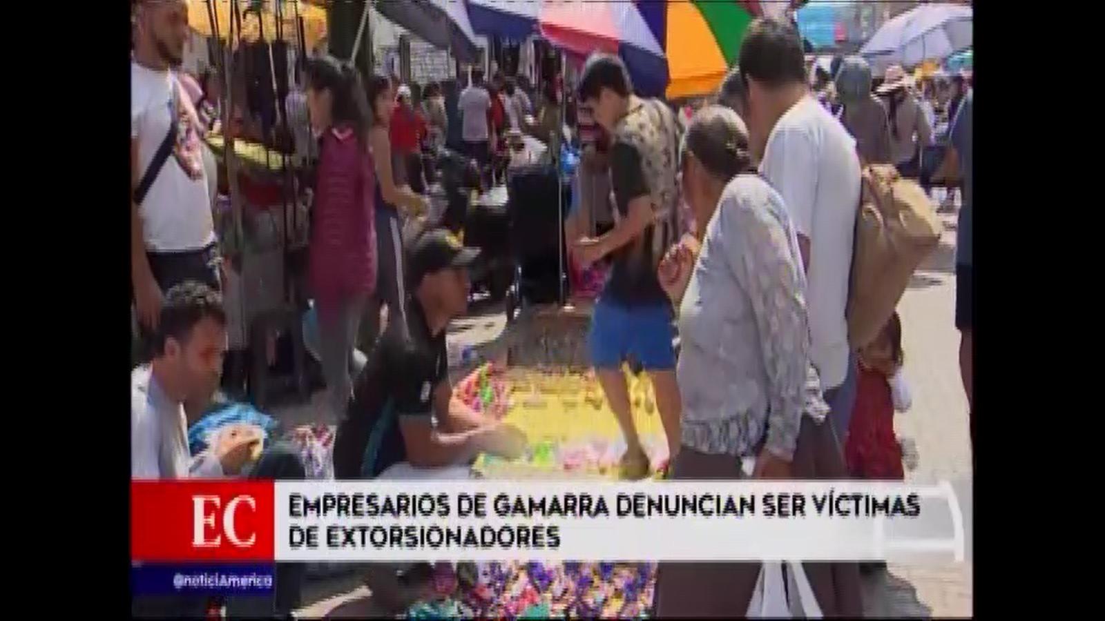 Empresarios de Gamarra señalan ser víctimas de extorsiones. (Foto: Captura de video / América Noticias)&nbsp;