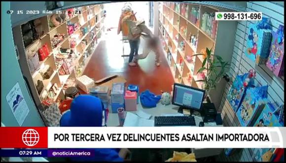 Por tercera vez asaltan importadora en Villa El Salvador. (Foto: América Noticias)