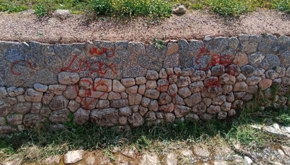 Realizan pintas en muro inca en parque arqueológico de Sacsayhuamán. (Foto: Dirección Desconcentrada de Cultura)