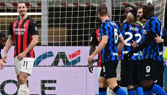 Romelu Lukaku y Zlatan Ibrahimovic fueron protagonistas de los cuartos de final de Copa Italia. (Foto: AFP)