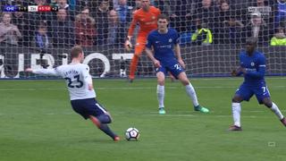 Chelsea vs. Tottenham: golazo del danés Eriksen, rival de Perú en Rusia 2018