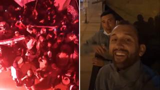 Hinchas de Alianza Lima realizan banderazo y Hernán Barcos se sube al techo para cantar junto a los fanáticos | VIDEO