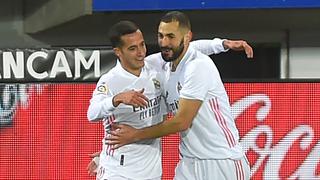 Real Madrid venció al Eibar por 3-1 y alcanzó el liderato de LaLiga Santander