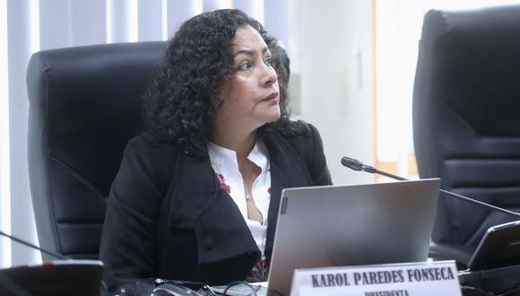 La presidenta de este grupo de trabajo, Karol Paredes, remitió un oficio con este pedido a la fiscal de la Nación, Patricia Benavides. (Foto: Congreso)