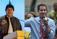 Evo Morales calificó a Juan Guaidó como un "virrey"