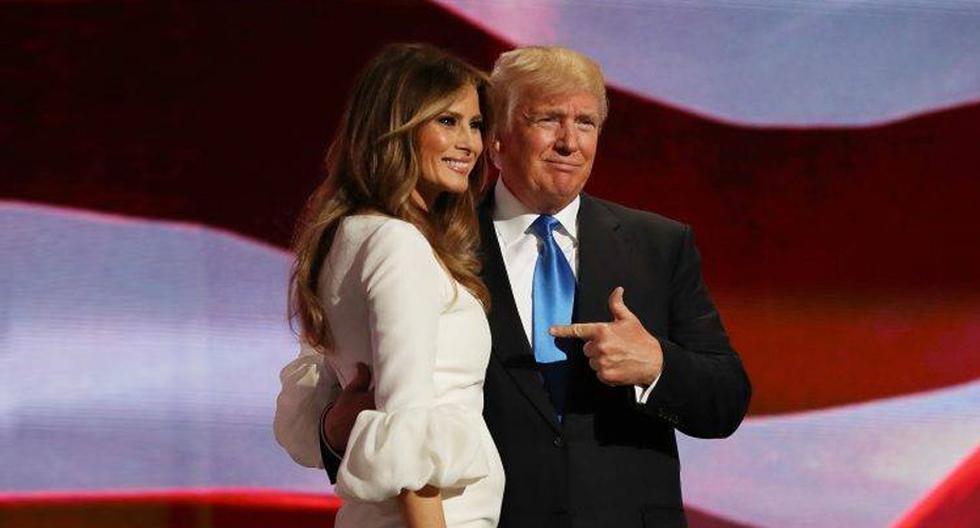 Donald Trump y su esposa, Melanie Trump. (Foto: Facebook Melanie Trump)