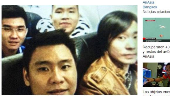 El último 'selfie' tomado a bordo del fatal vuelo de AirAsia