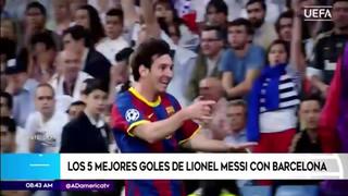Disfruta de los mejores cinco goles de Messi en el FC Barcelona