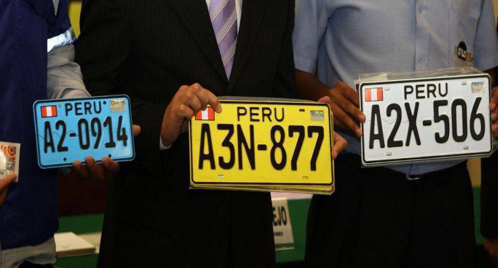 Cambio de placa no es necesario para los vehículos particulares clases L y M. (Foto: Andina)