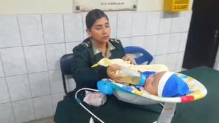 San Juan de Lurigancho: bebe de siete meses fue abandonado y policías lo cuidan en comisaría