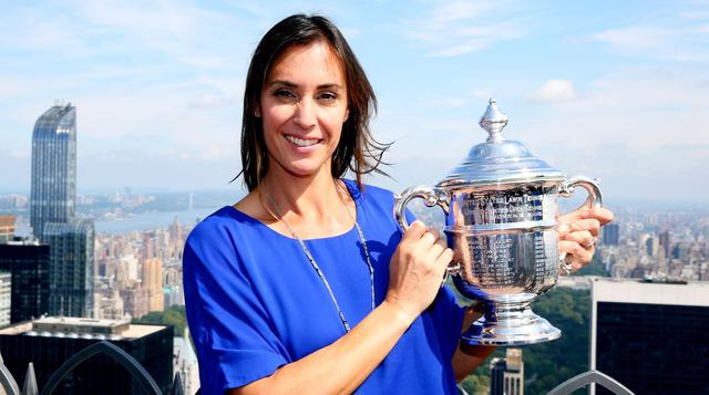 Flavia Pennetta mostró a toda Nueva York su trofeo del US Open  - 5