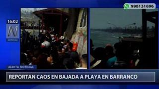 Costa Verde: puente en Barranco colapsó por la gran cantidad de veraneantes en la playa | VIDEO