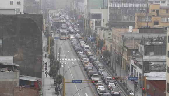 El jirón Lampa es uno de los más afectados por las restricciones para ingresar al Centro de Lima. (César Campos / GEC)