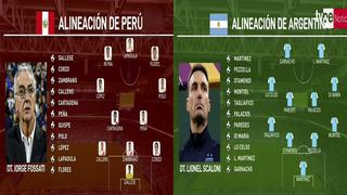 Perú vs Argentina: Posibles alineaciones de Fossati y Scaloni para hoy