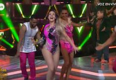 Dorita Orbegoso sorprendió al ritmo de cumbia en "Reinas del show"