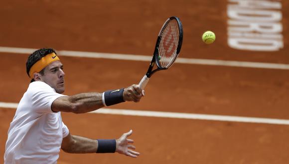 Juan Martín Del Potro vs. David Goffin EN VIVO vía ESPN: Sigue el duelo por el Masters 1000 de Roma. | Foto: AP