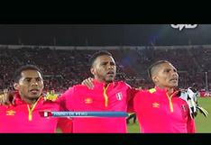 Perú vs Chile: el himno peruano sonó completo en el estadio de Santiago