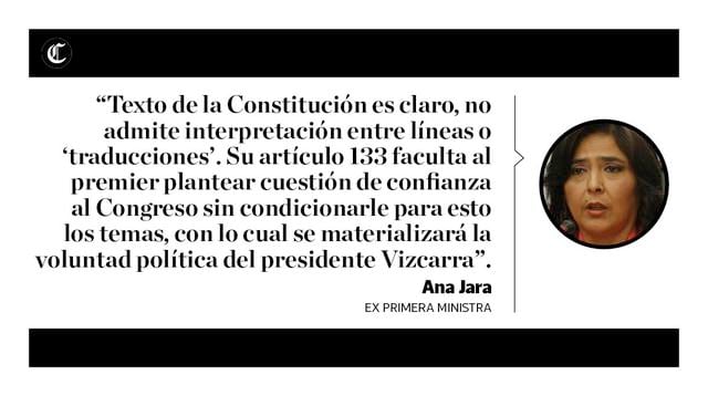 Las reacciones al anuncio del presidente Martín Vizcarra sobre la cuestión de confianza por las reformas constitucionales. (Liliana Aynayanque / El Comercio)