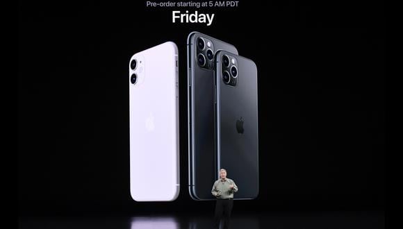 iPhone 11. Apple presenta su nueva generación de celulares. (AFP)