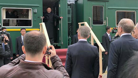 Kim Jong-un llega en tren a Rusia para reunirse por primera vez con Vladimir Putin. (EFE)