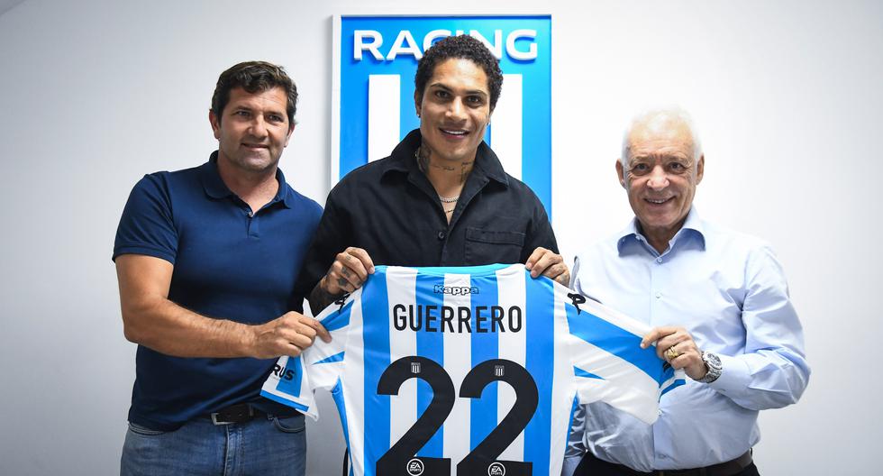 Paolo Guerrero llevará el dorsal 22 en Racing Club de Argentina.