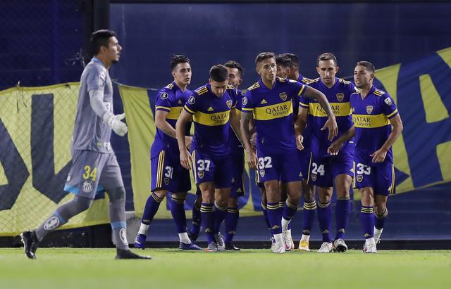 Boca Juniors enfrentó a Santos por la Copa Libertadores