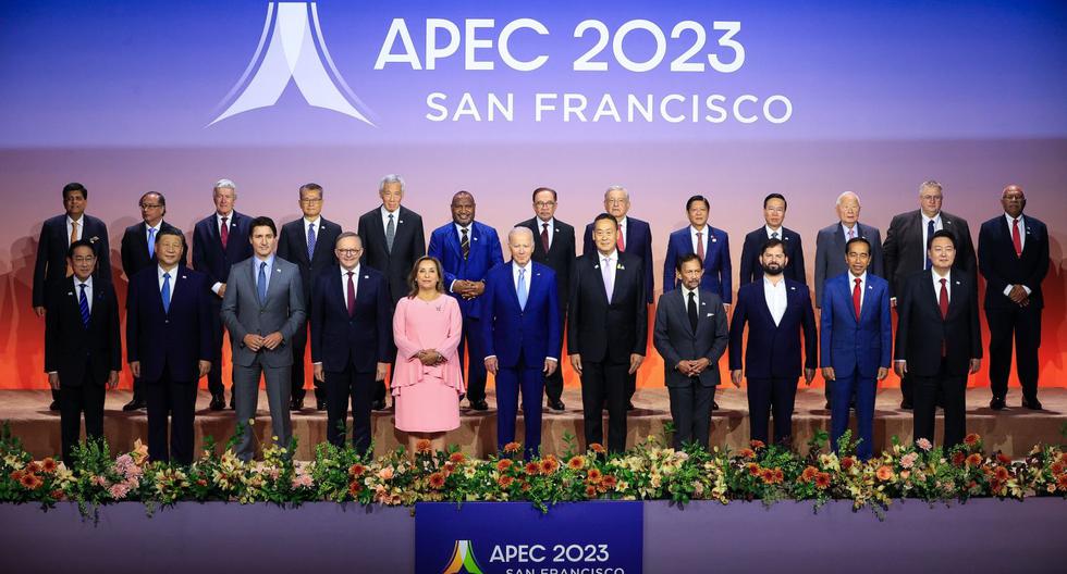 Dina Boluarte participó de la toma de foto oficial en la Semana de Líderes de APEC 2023. Foto: Presidencia