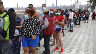 Chorrillos: familias realizan una larga cola para ingresar a la playa Agua Dulce | VIDEO